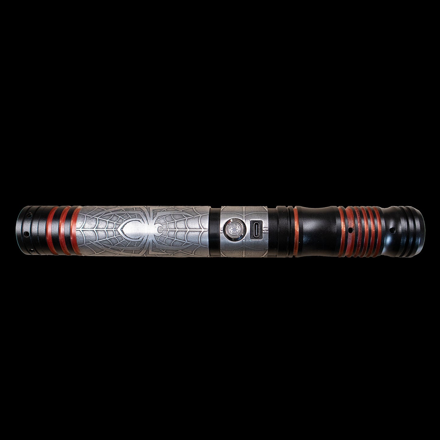 Black Spider-Man Etched (Empty Hilt) - Custom Saber Neopixel Lightsaber