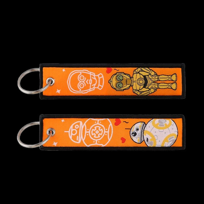 Keyring - C3PO & BB-8 (Embroidered)