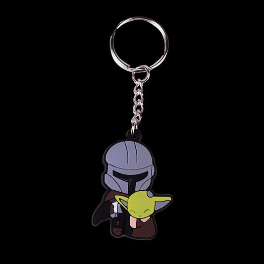 Keyring - Mandalorian with Grogu (PVC)