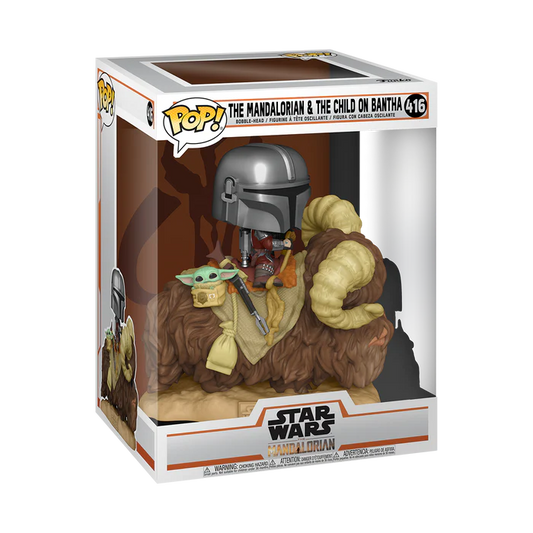 POP! Deluxe: Star Wars - The Mandalorian & The Child on Bantha