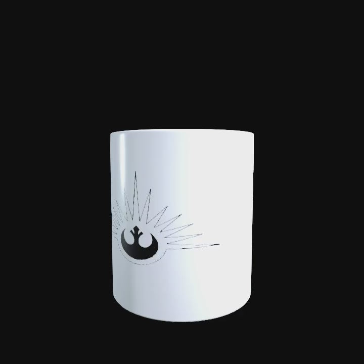 New Republic Era logo on a white ceramic mug