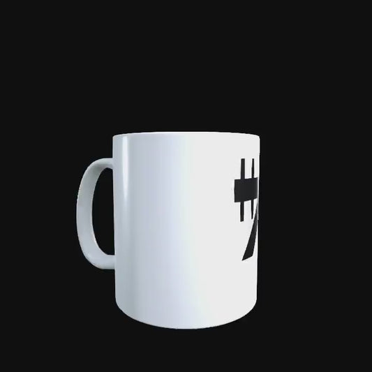 Republic Credits logo on a white ceramic mug