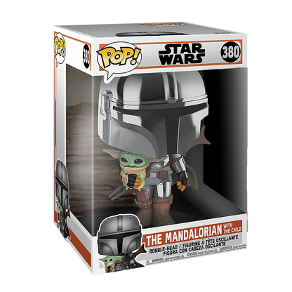 POP! Star Wars: Mandalorian 10" Mando w/ Chrome