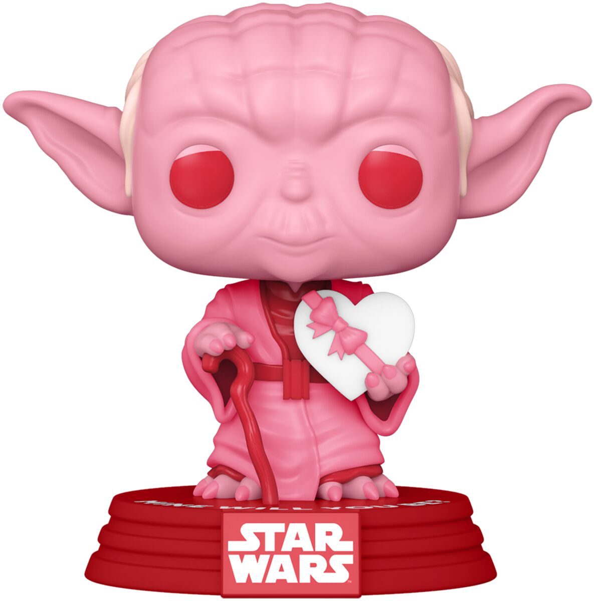 POP Star Wars: Valentines - Yoda w/ Heart - ES Sabers