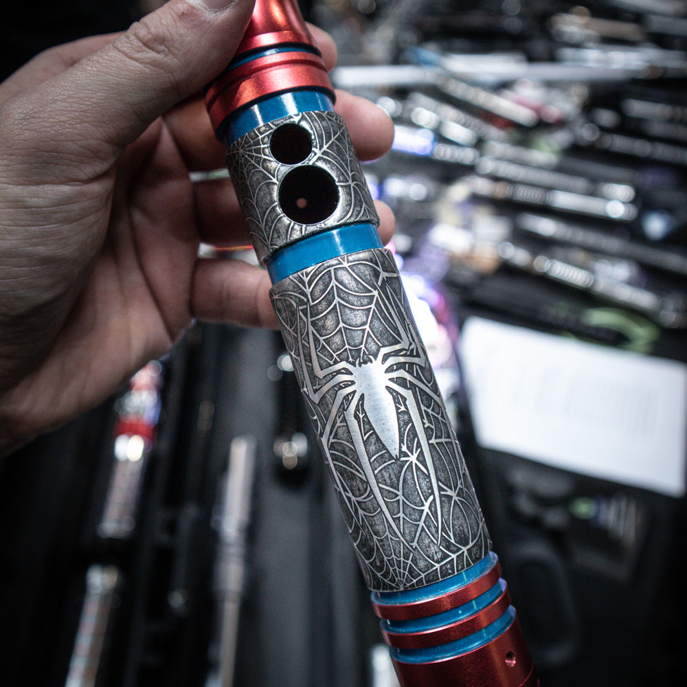 Spider-Man Etched Lightsaber Hilt